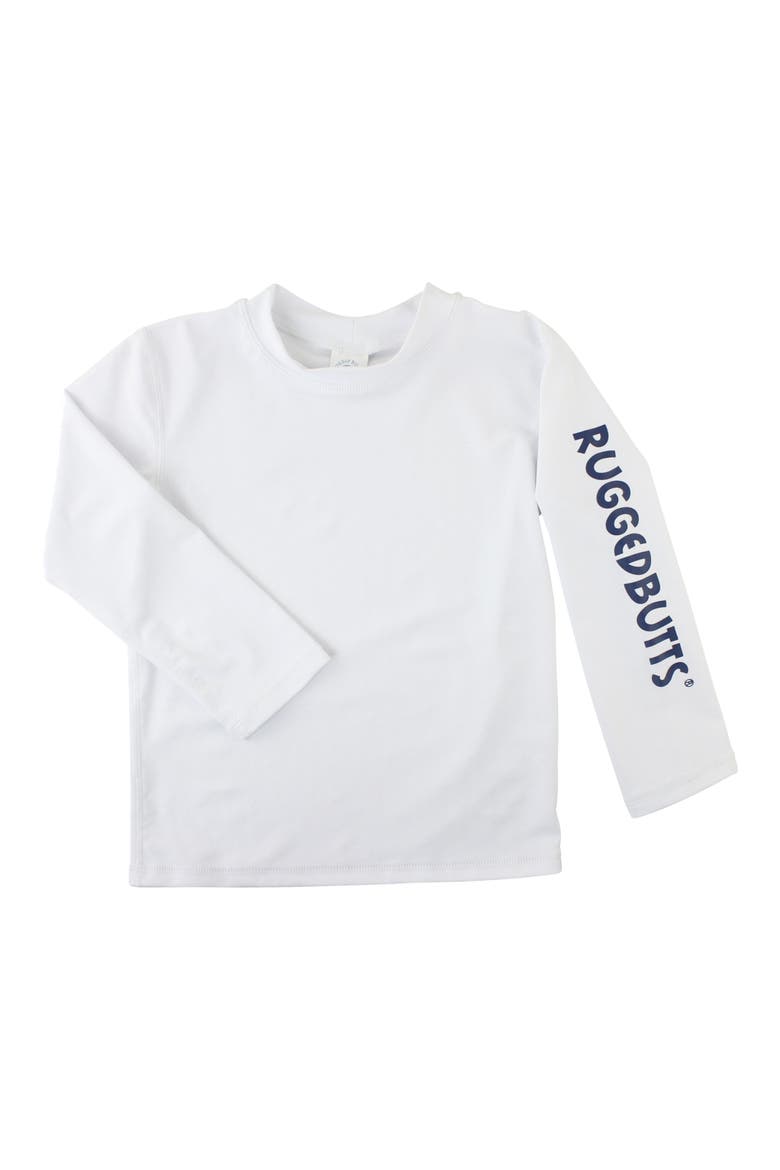 Seagull Two-Piece Rashguard Swimsuit, Alternate, color, WHITE