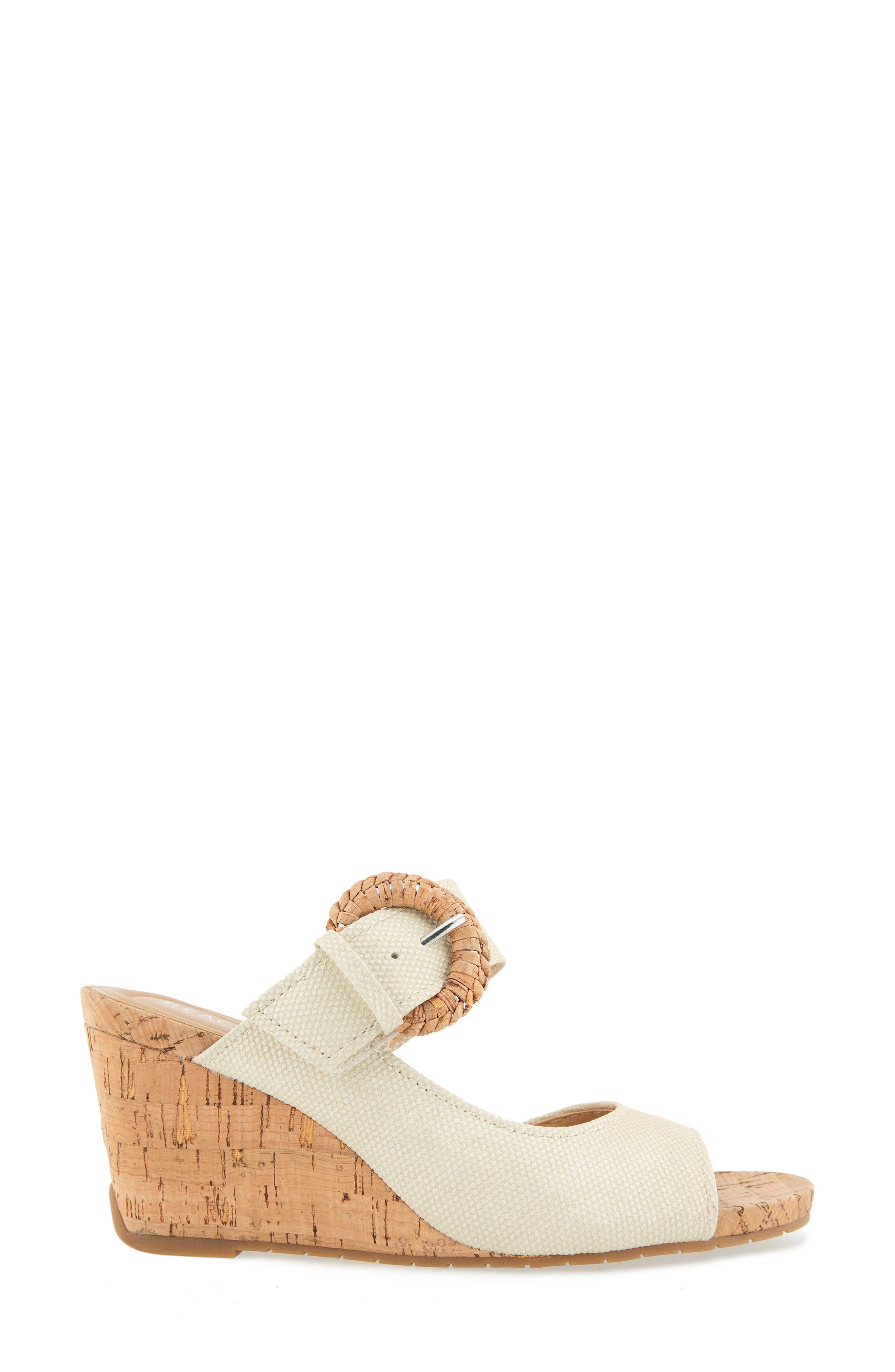 Reaction Kenneth Cole Gibbs Wedge Sandal, Alternate, color, Oatmeal