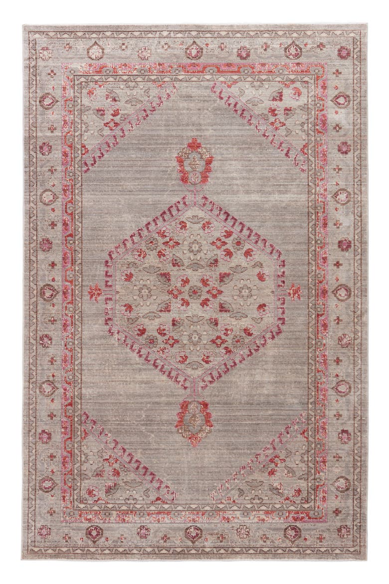 Contemporary Vintage Rug, Main, color, PINK/ GREY
