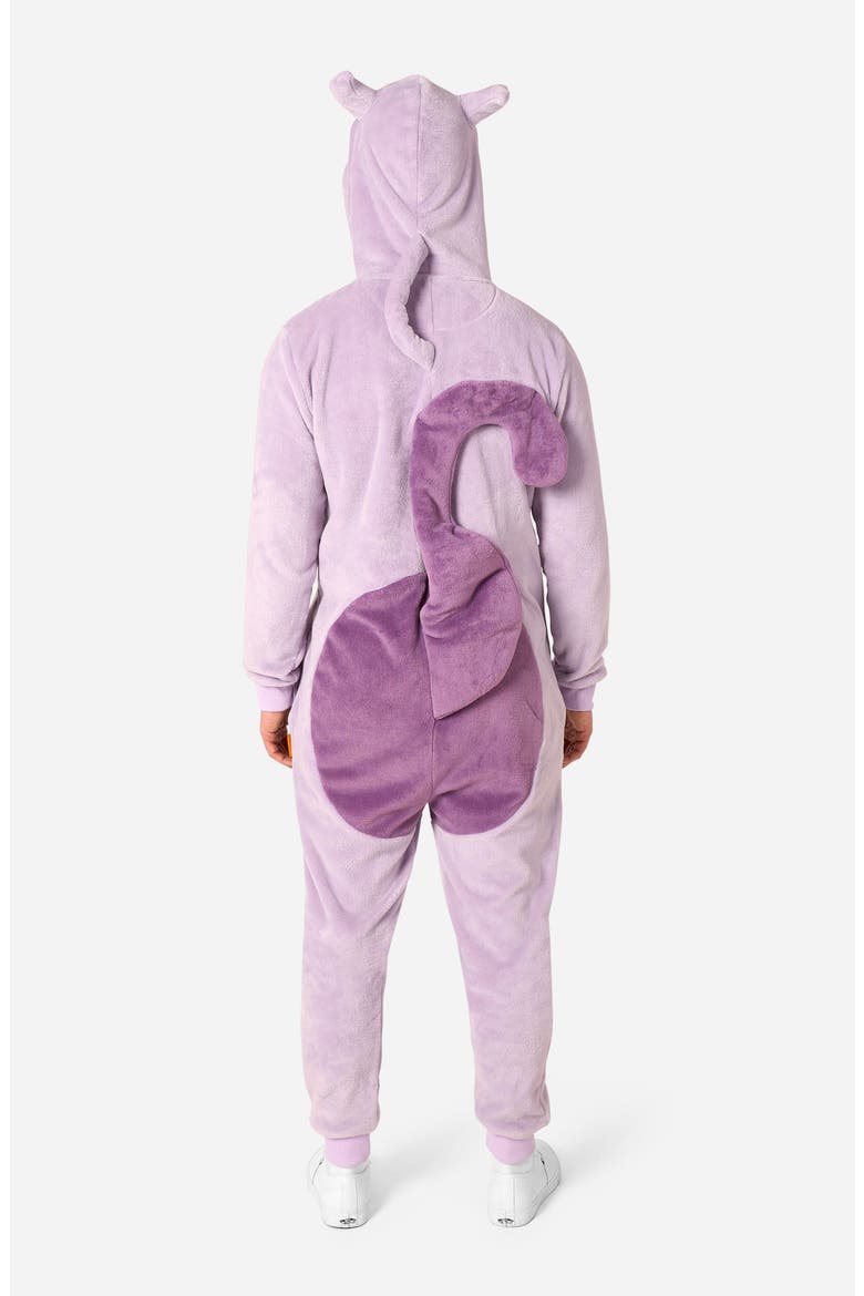 Pokémon Mewto Hooded Fleece Jumpsuit, Alternate, color, LAVENDER