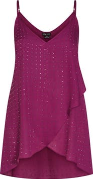 City Chic Stud High/Low Camisole