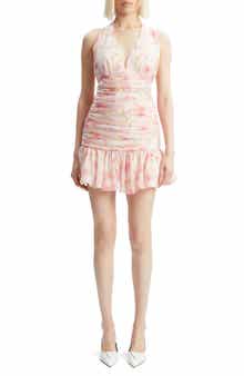 antonia lace trim mini dress Antonia Off Shoulder Mini Dress with Lace Trim