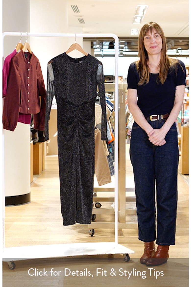 Glitter Long Sleeve Body-Con Dress video