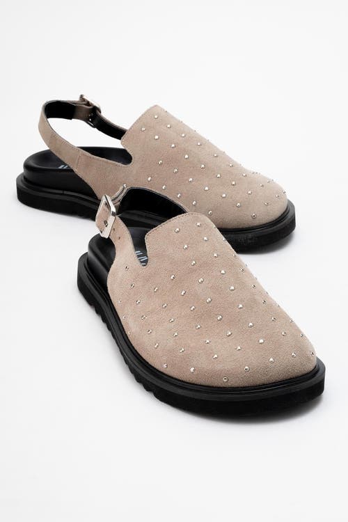 Forever & Always Shoes Our Leather Studded Clogs In Neutral