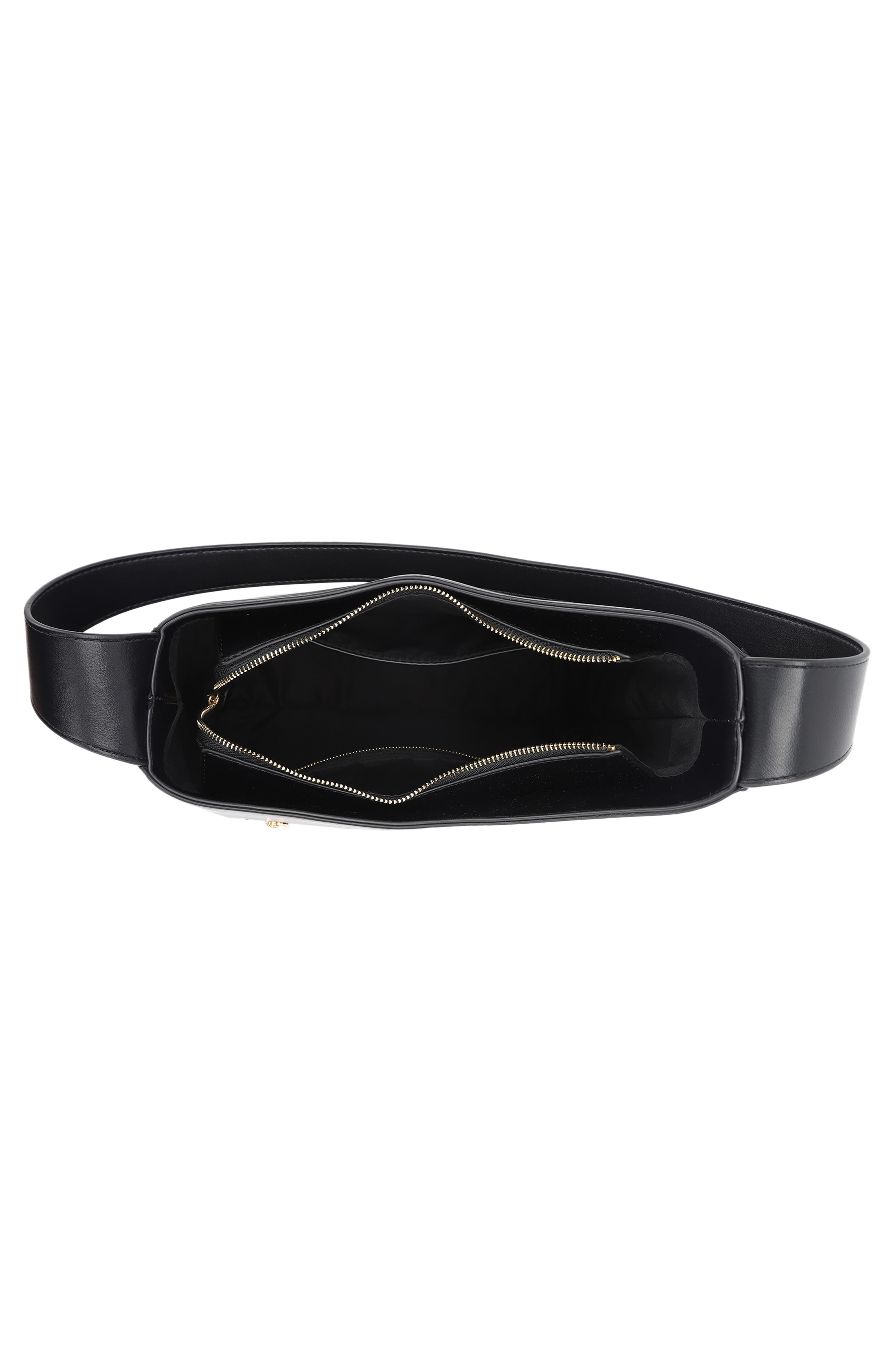 AOTA Melie Asymmetrical Tote Bag, Alternate, color, Black