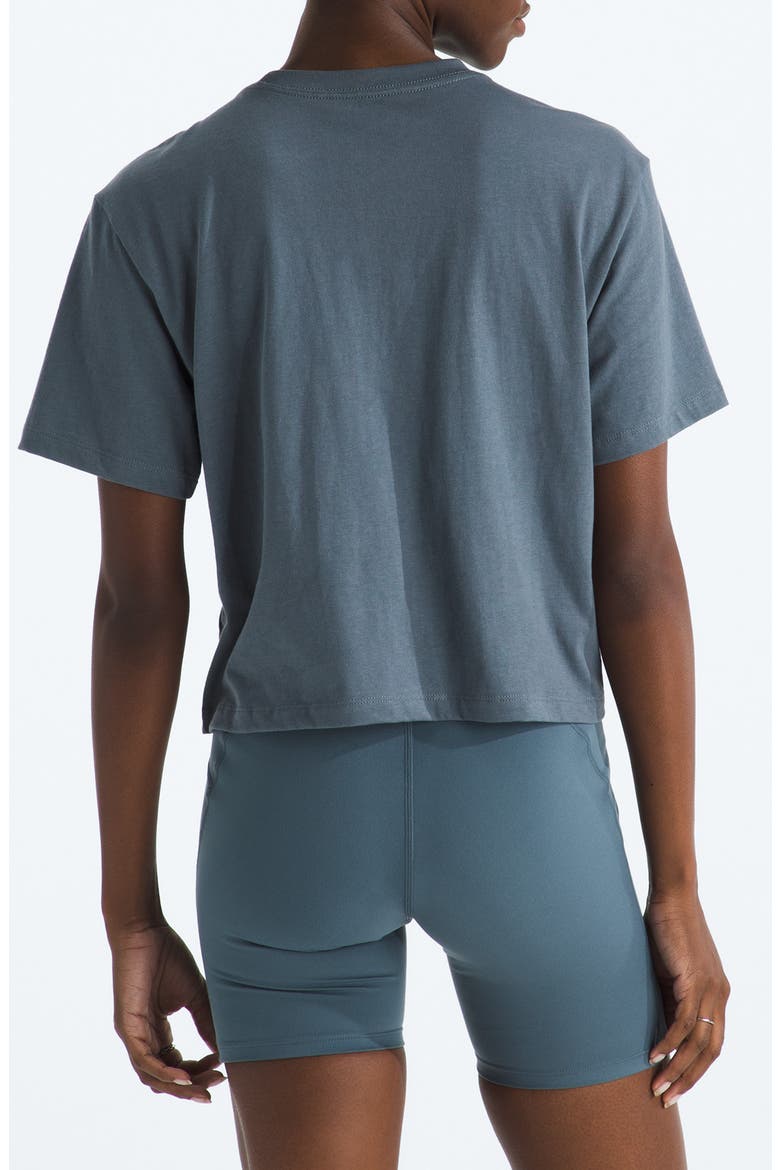 Evolution Simple Dome Relaxed Crop Cotton T-Shirt, Alternate, color, GRANITE GREY