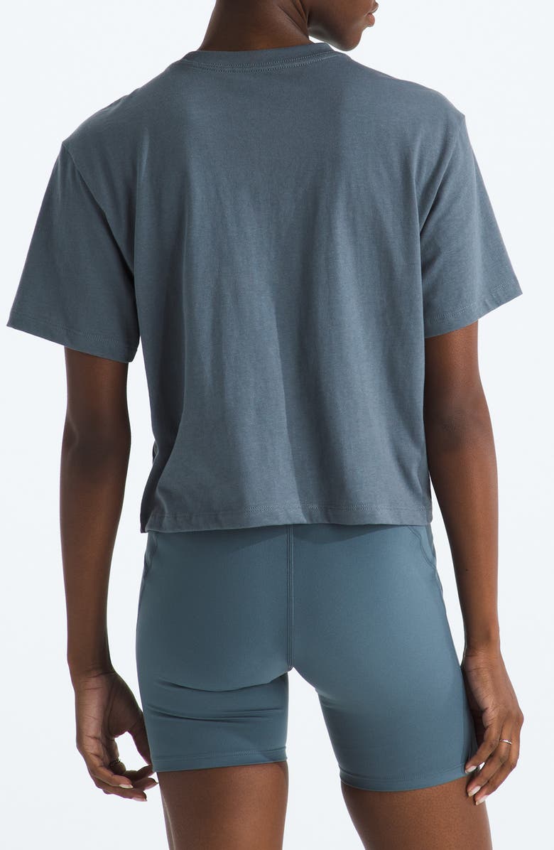 The North Face Evolution Simple Dome Relaxed Crop Cotton T-Shirt, Alternate, color, Granite Grey