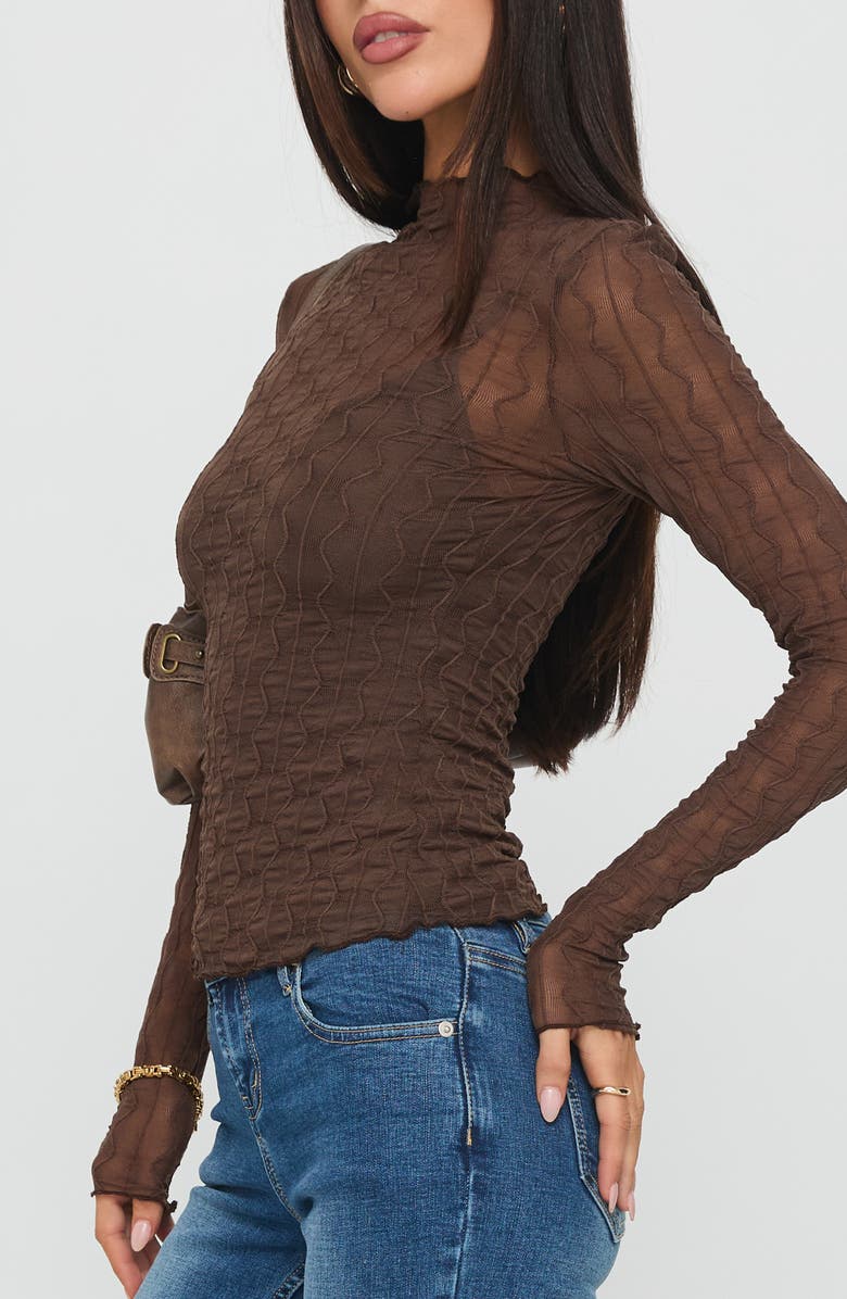 Princess Polly Fabiana Texture Layering Top, Alternate, color, 