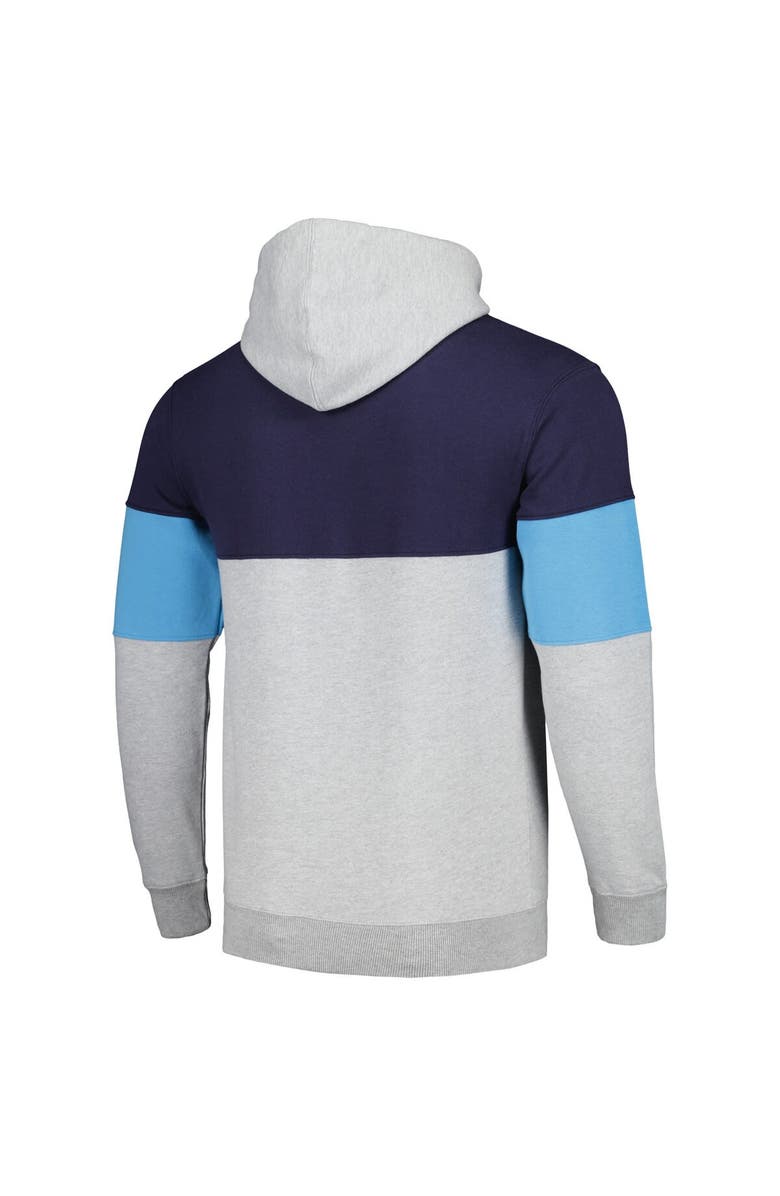 FANATICS Men's Fanatics Branded Navy Memphis Grizzlies Contrast Pieced Pullover Hoodie, Alternate, color, Navy