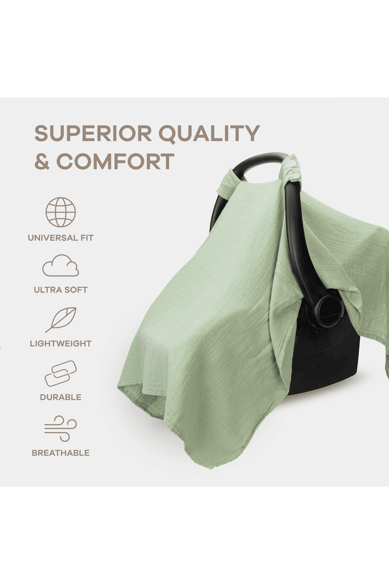 Baby Car Seat Cover, Alternate, color, Sage