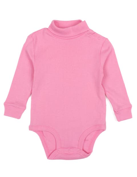 Cotton Boho Solid Turtleneck Bodysuit (Baby)