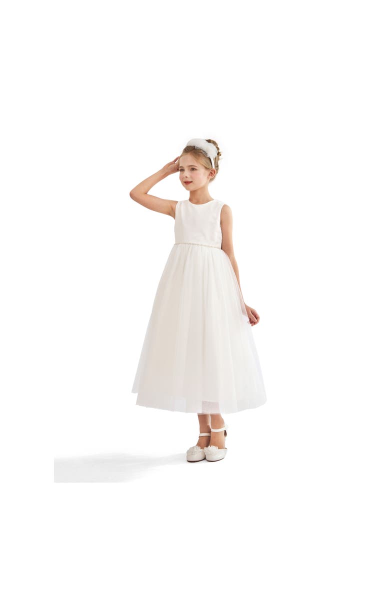 Tulleen Lysandra Sleeveless Formal Dress, Alternate, color, White