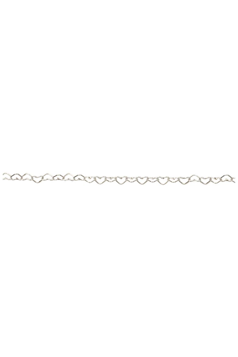 Heart Chain Bracelet, Main, color, Silver