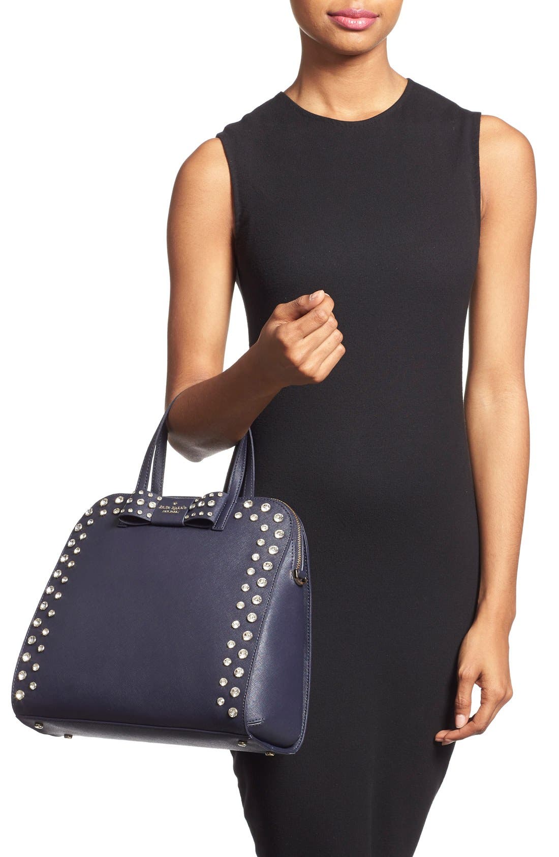 Kate Spade New York 'davies mews - merriam' embellished satchel, Alternate, color, 