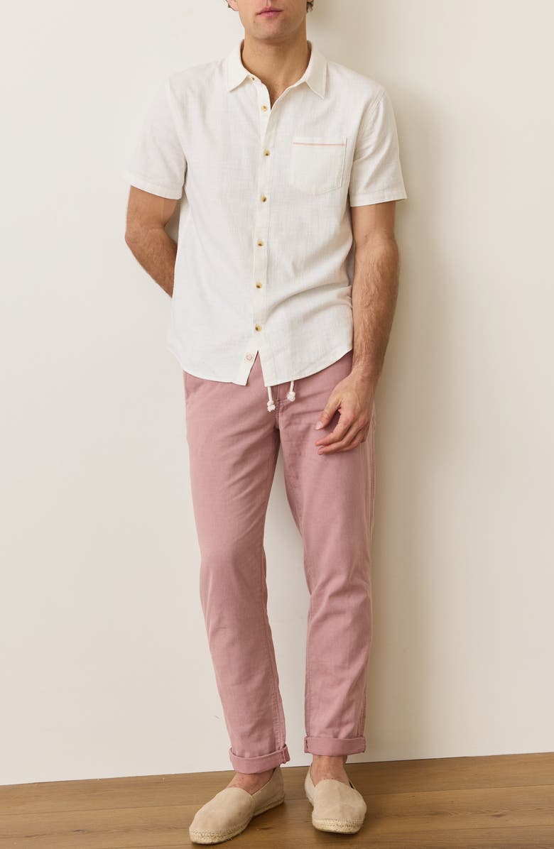 Marine Layer Saturday Stretch Beach Pants, Alternate, color, Faded Brick