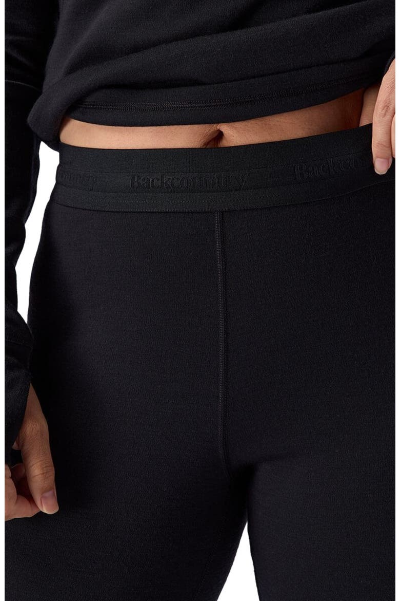 Cedars Rws Merino Mid-Wt Baselayer 3/4 Bottom - Women's, Alternate, color, Black