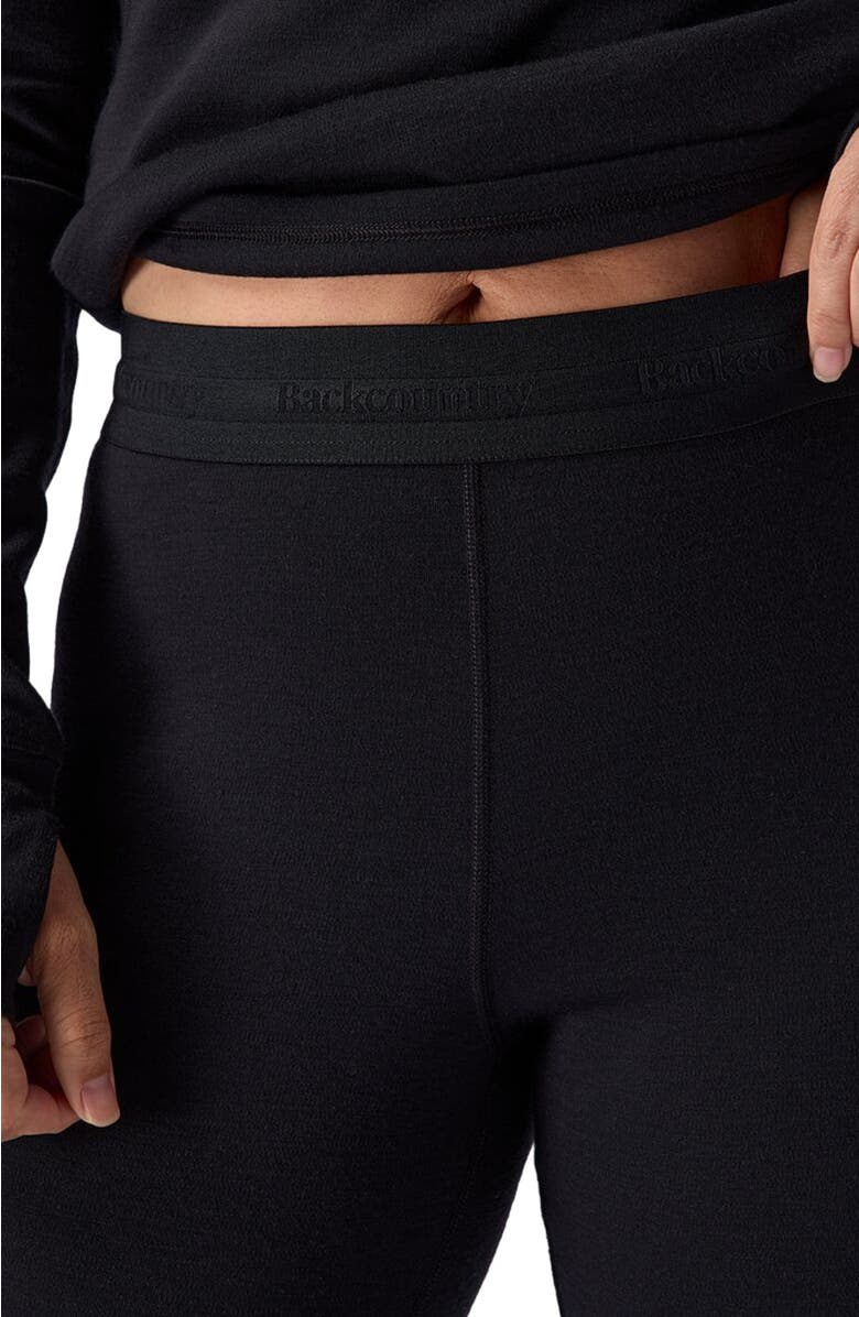 Backcountry Cedars Rws Merino Mid-Wt Baselayer 3/4 Bottom - Women's, Alternate, color, Black