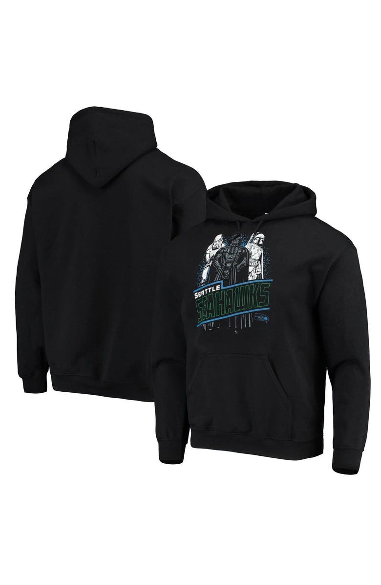 Junk Food Men's Junk Food Black Seattle Seahawks Star Wars Empire Pullover Hoodie, Main, color,