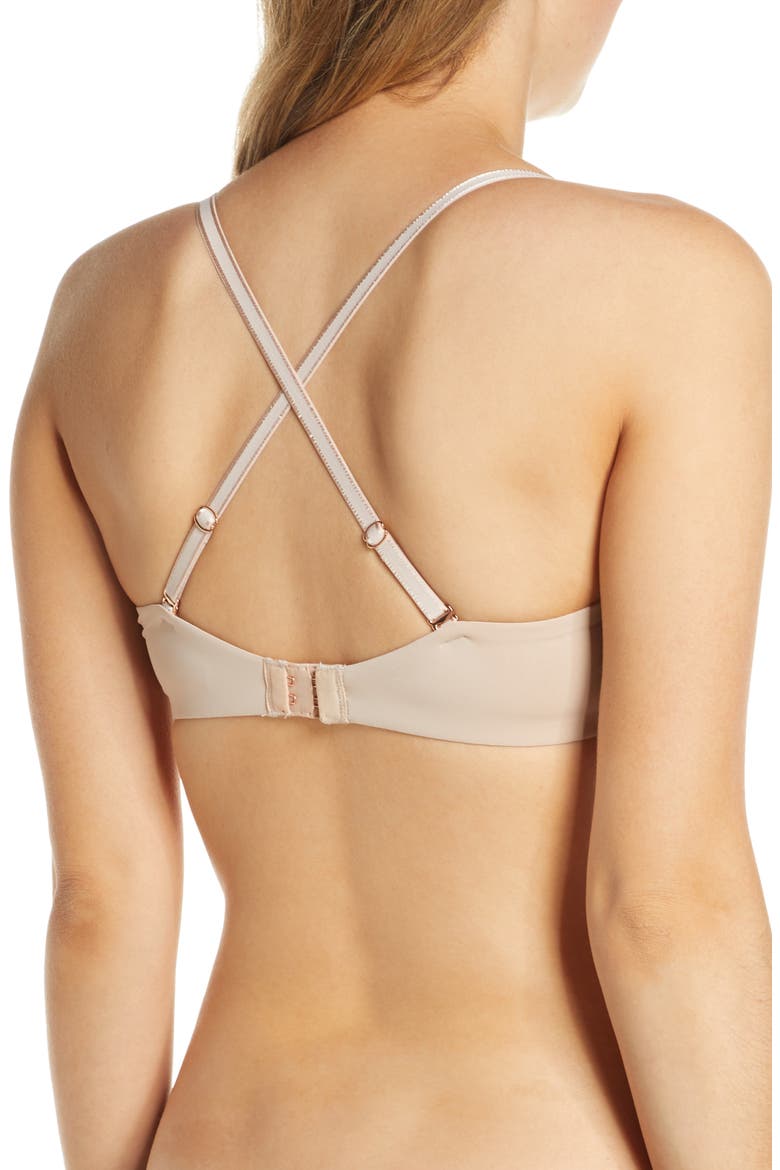 Breathless Convertible Push-Up Bra, Alternate, color, CASHMERE