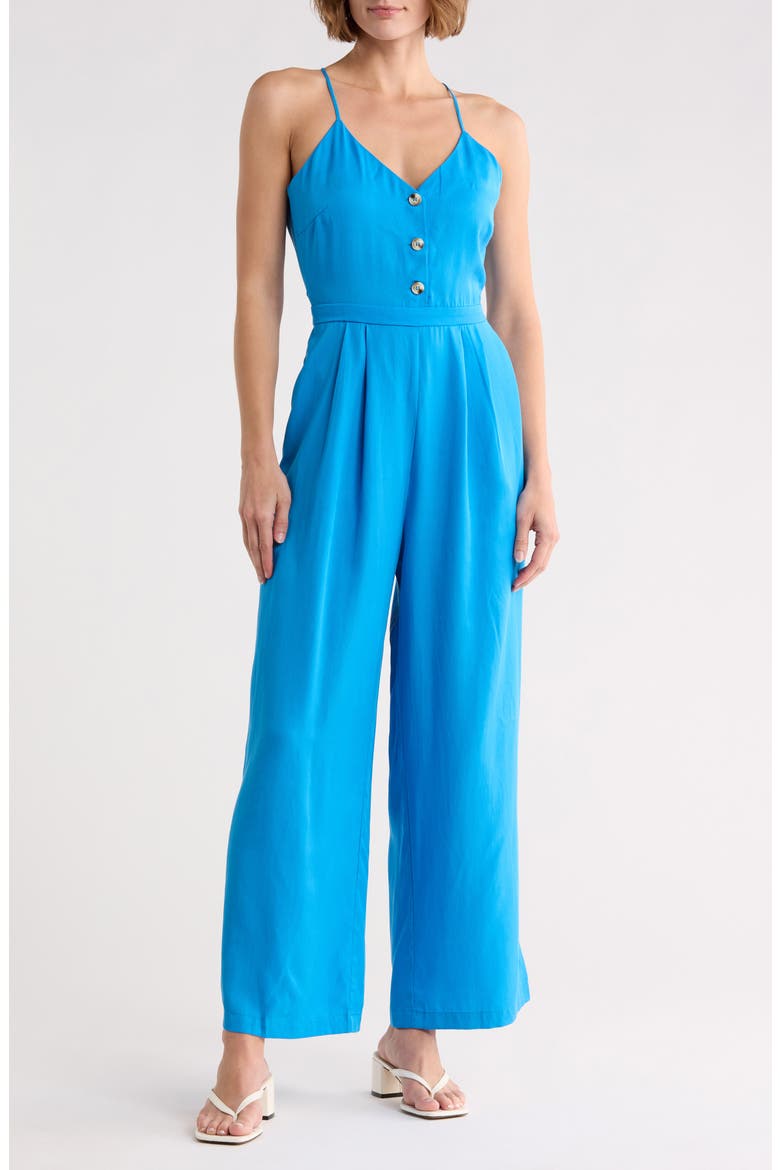 Palma Wide Leg Jumpsuit, Main, color, BLEU ELECTRIQUE