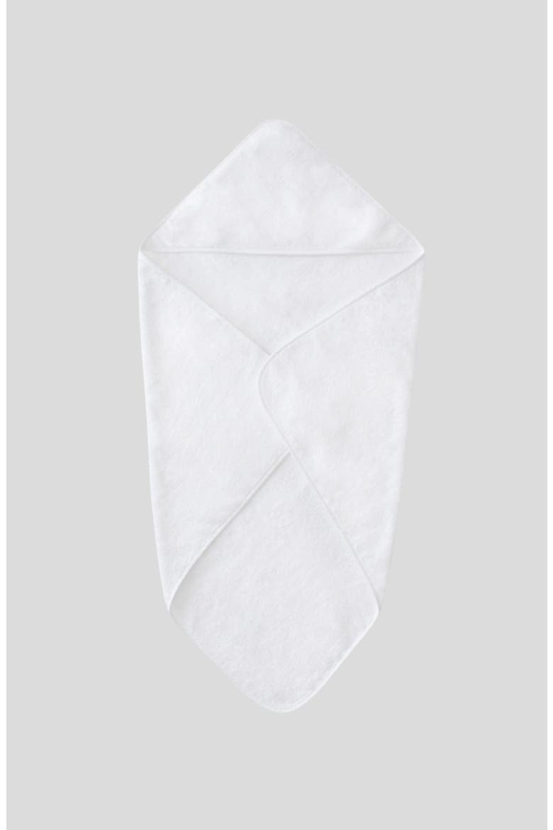Organic Cotton Baby Hooded Towel, Alternate, color, WHITE