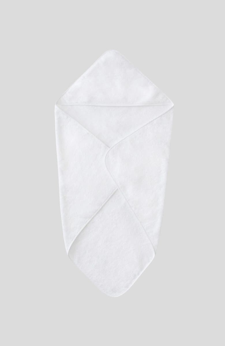 WEEZIE Organic Cotton Baby Hooded Towel, Alternate, color, White