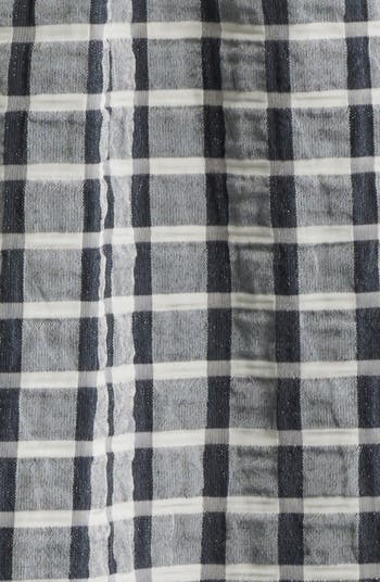 Adine Check Seersucker Midi Sundress