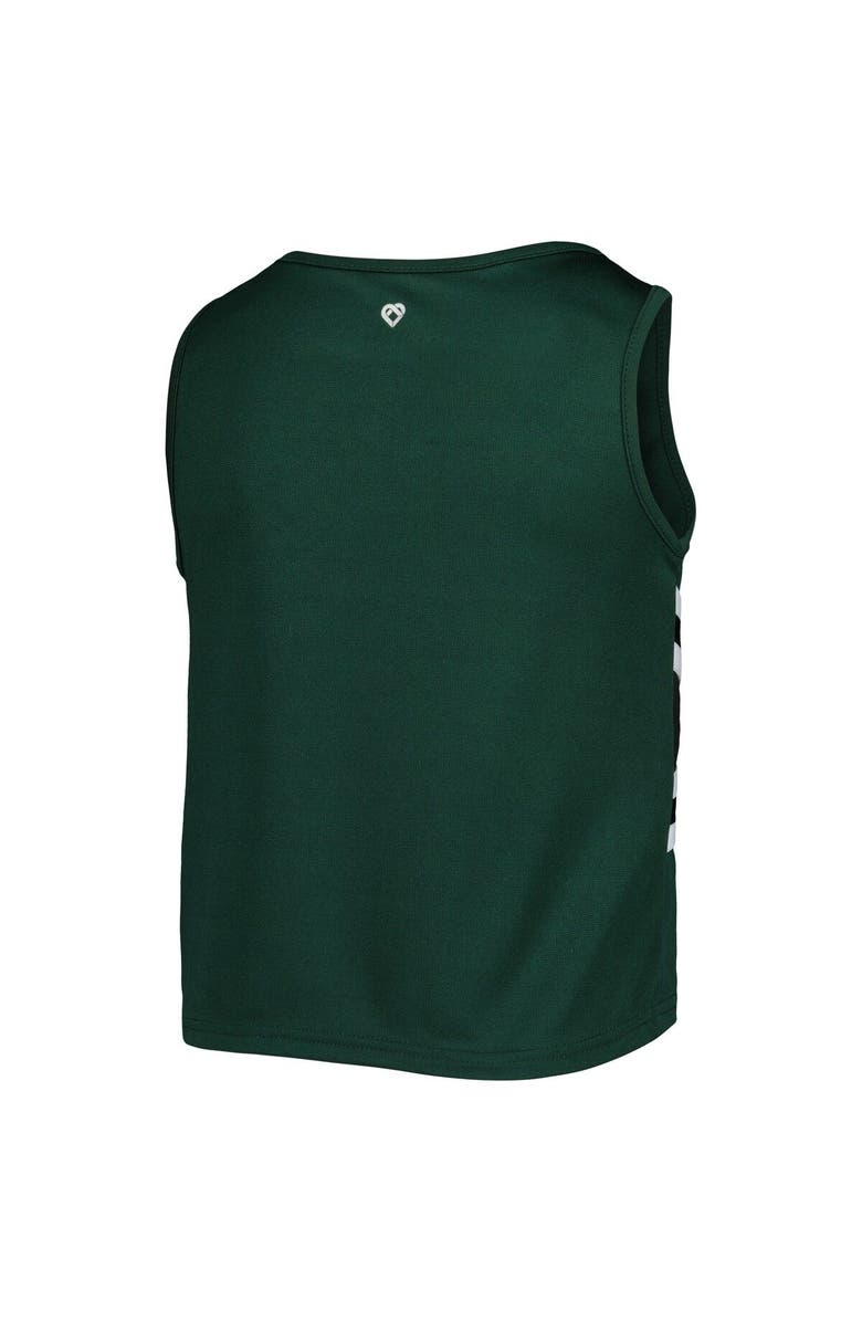 COLOSSEUM Girls Youth Colosseum Green Michigan State Spartans Carousel Cheerleader Set, Alternate, color, 