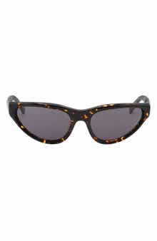 Marni 60mm Wrap Oval Sunglasses