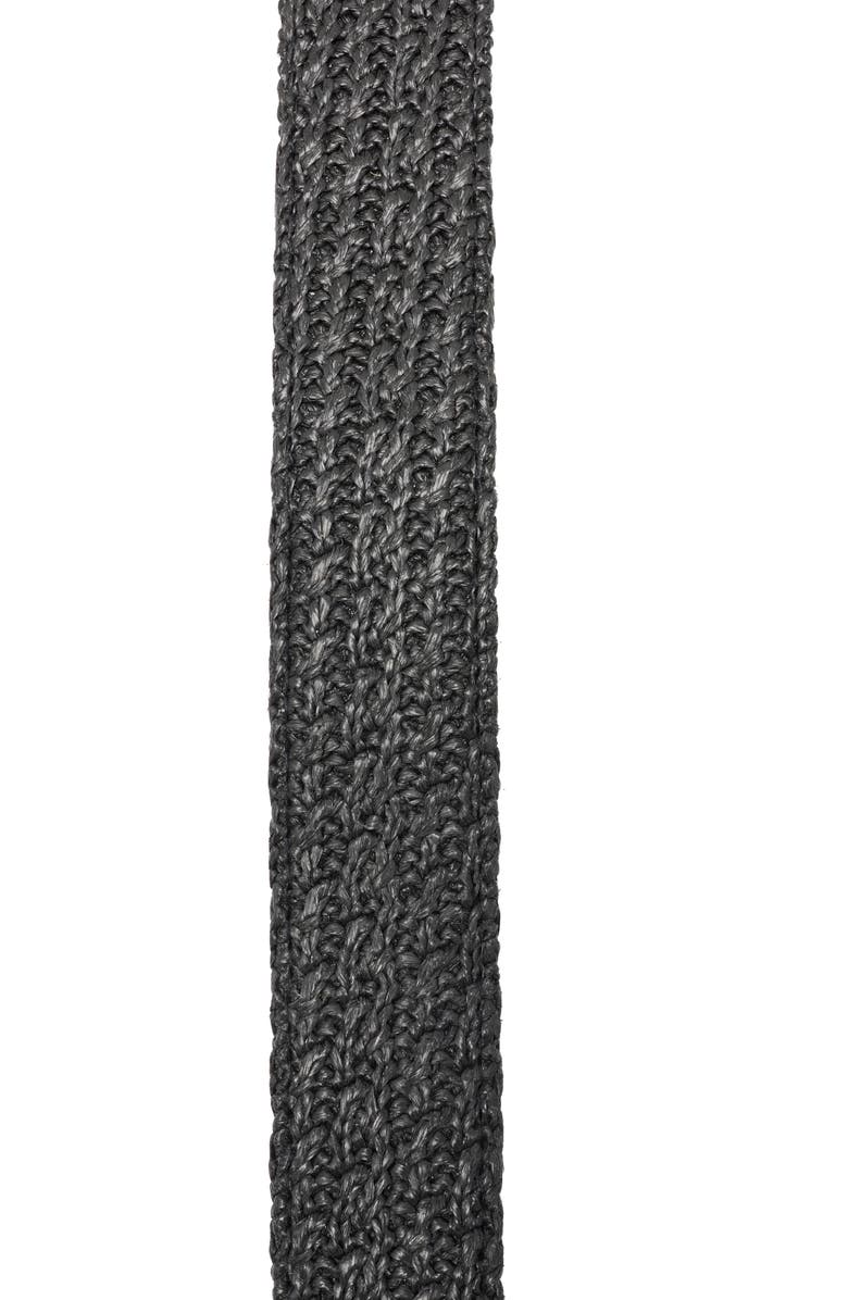 Steve Madden Straw Belt, Alternate, color, Black