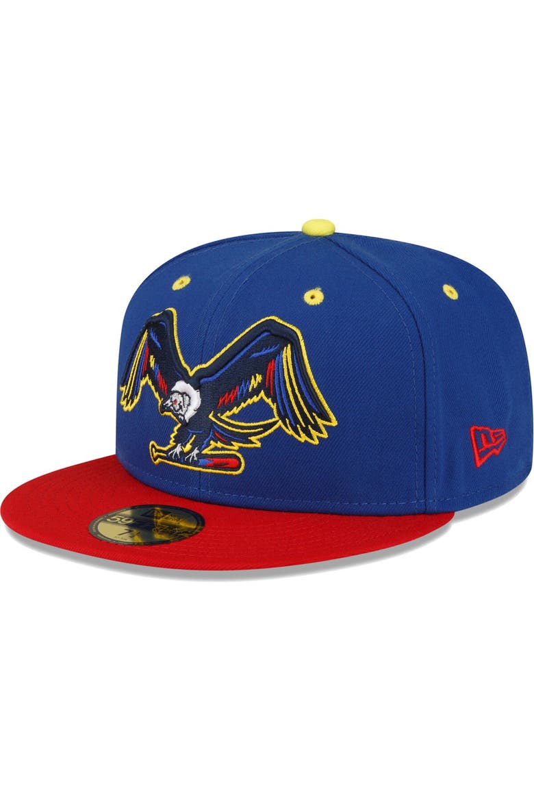 Men's New Era Blue Binghamton Rumble Ponies Copa De La Diversion 59FIFTY Fitted Hat, Main, color, Blue