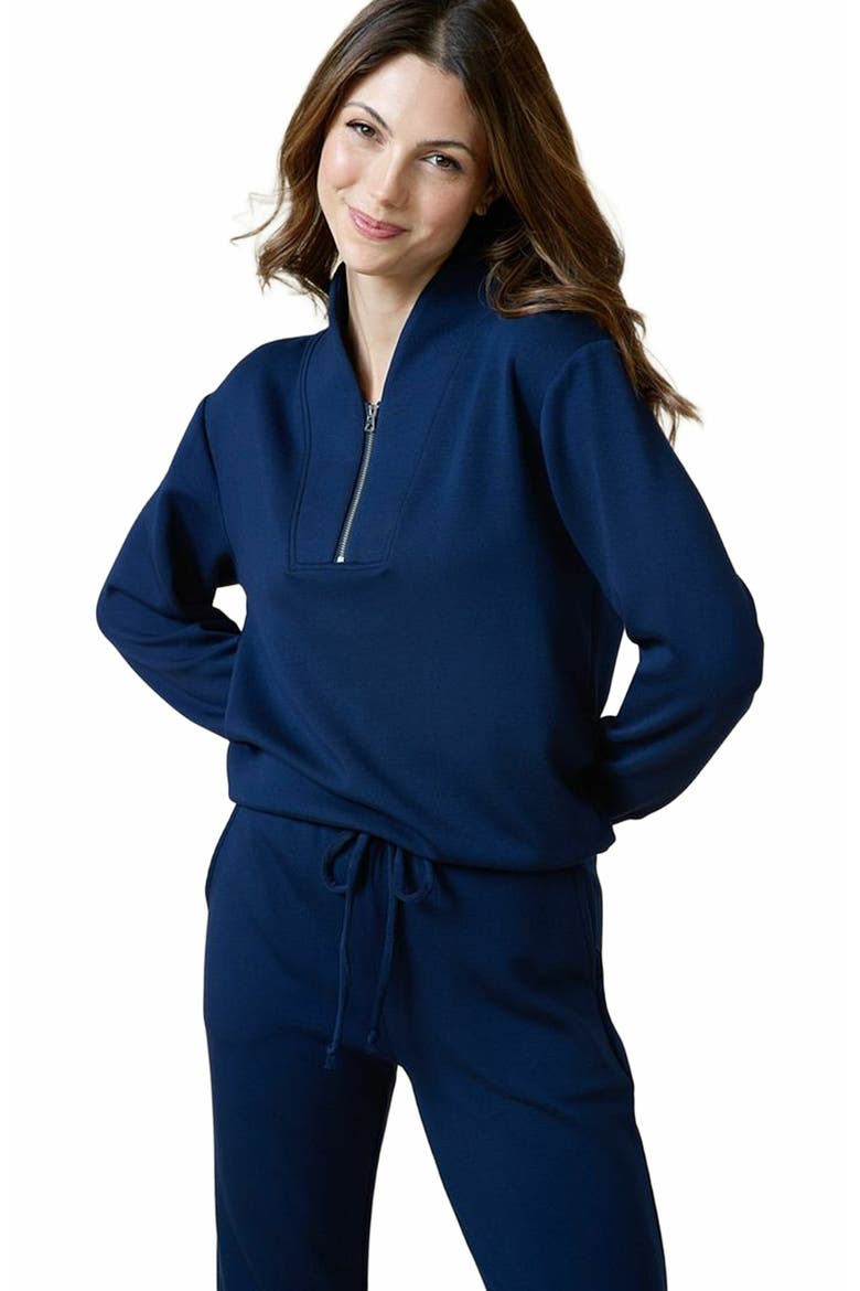 Athleisure DreamTech 1/4 Zip Jogger Set, Alternate, color, Midnight