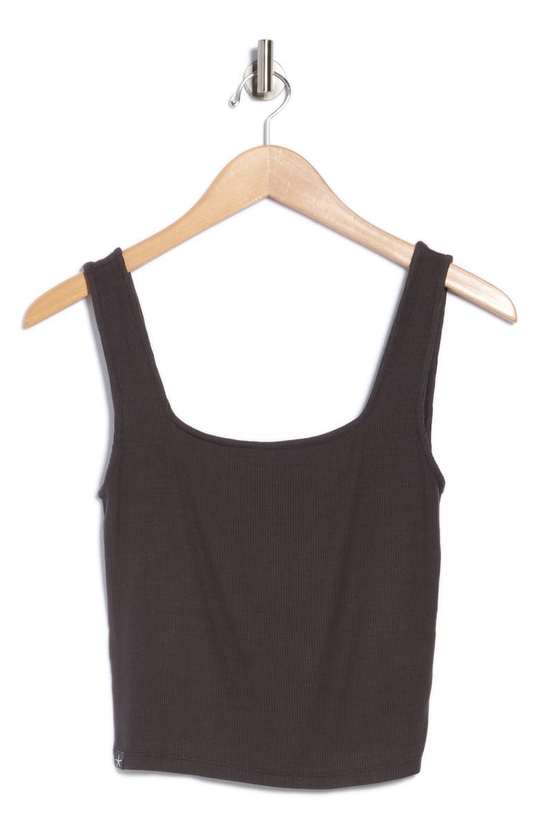 Barefoot Dreams<sup>®</sup> Ultrasoft Rib Crop Tank, Alternate, color, Carbon