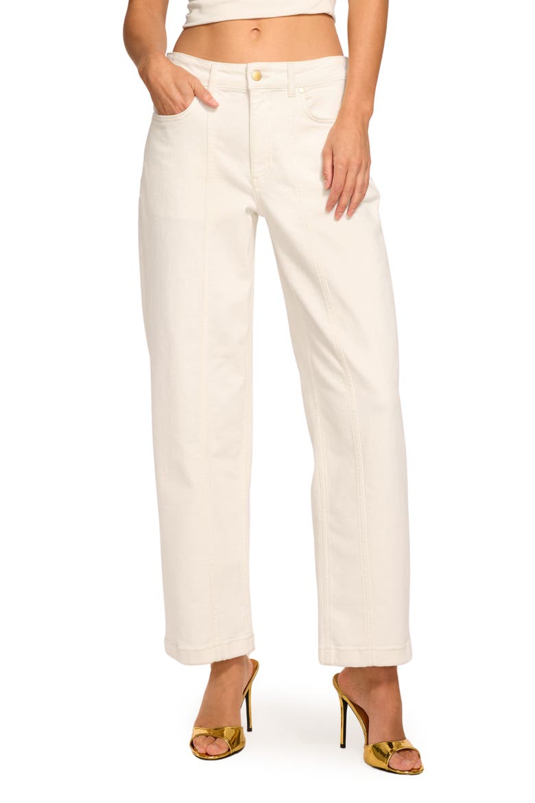 Nadia Straight Leg Jeans, Main, color, WHITE