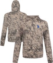 LEVELWEAR Men's Levelwear  Tan Los Angeles Dodgers Insignia Lightweight Long Sleeve Hooded T-Shirt