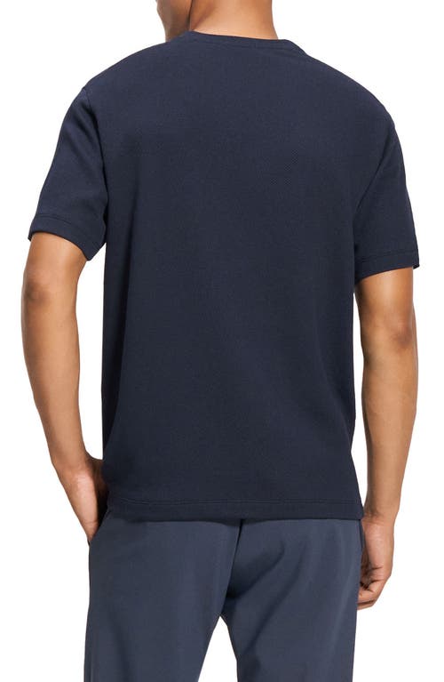 Theory Precise Crewneck Tee In Baltic