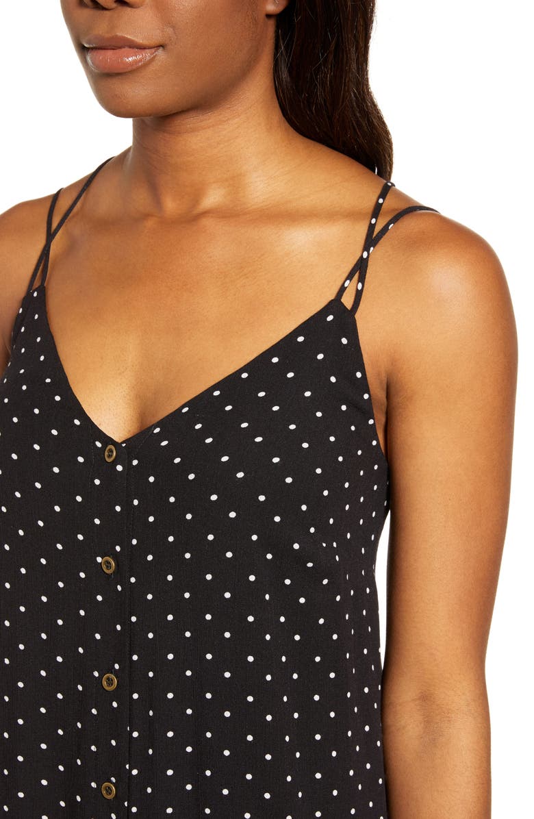 GIBSONLOOK Gibson x The Motherchic Al Fresco Strappy Button Up Midi Sundress, Alternate, color,