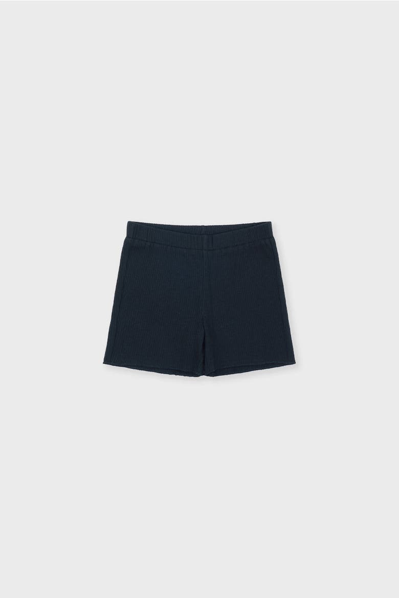 Organic Cotton Ribbed Short, Main, color, Black