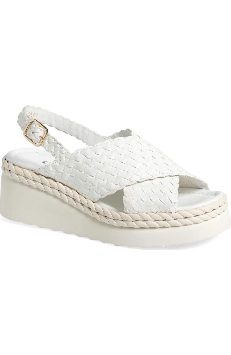 La Canadienne Patch Braided Wedge Sandal, Main, color,