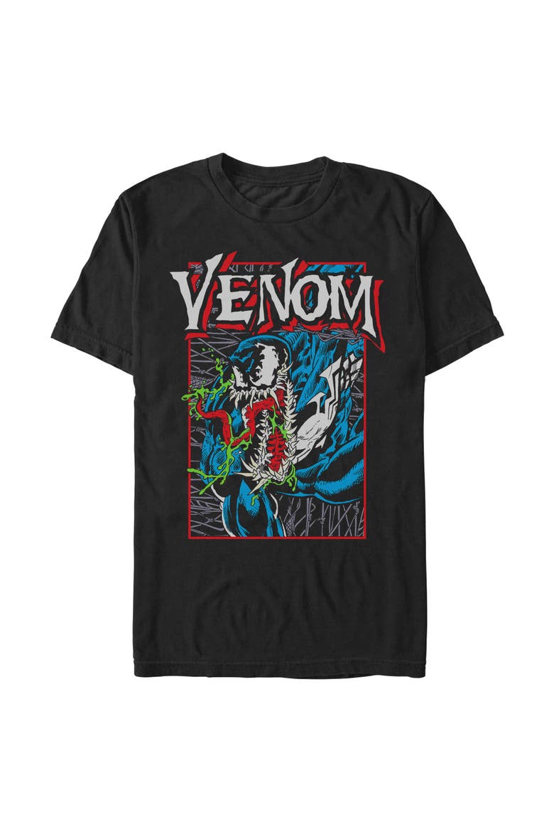 Men's Marvel Venom Classic Venom Poster  Graphic T-Shirt, Alternate, color, Black