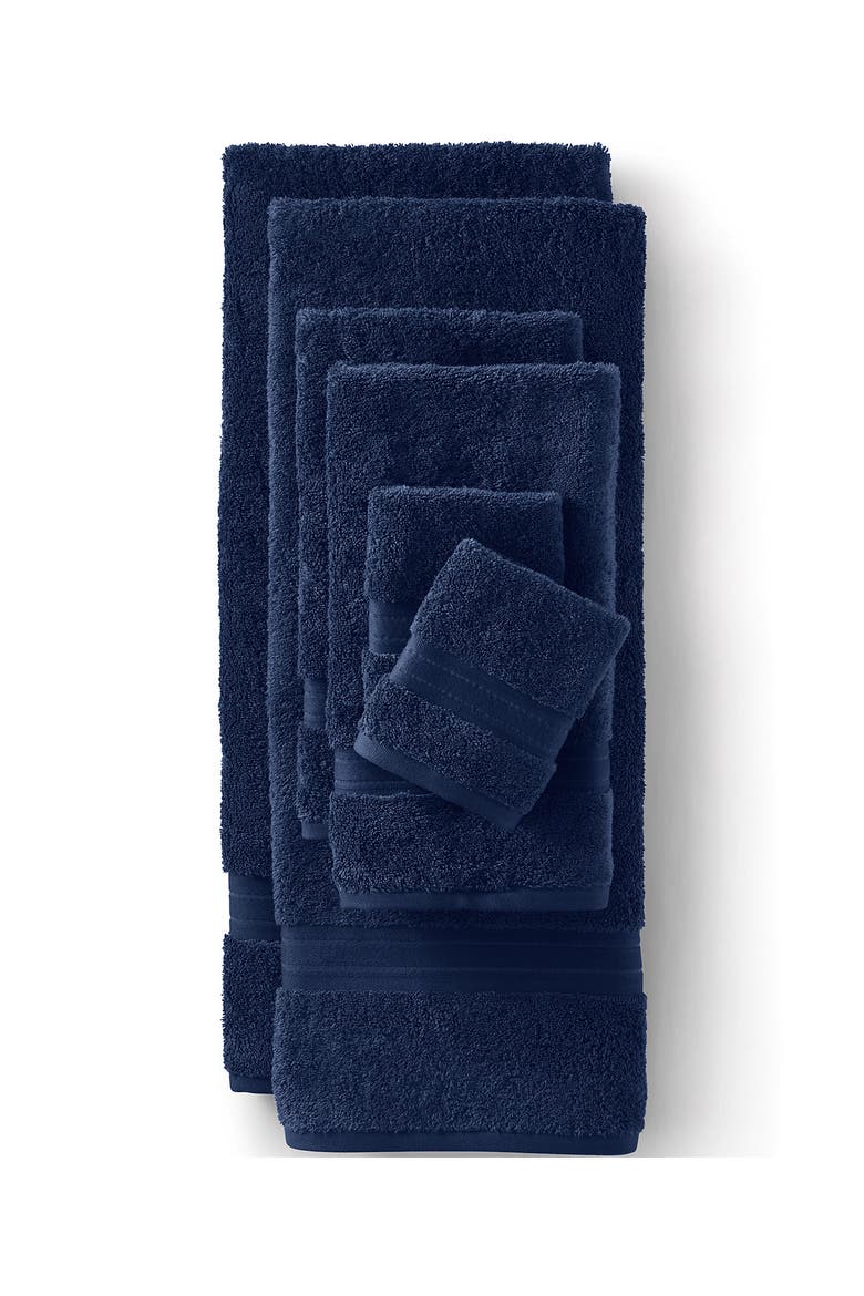Premium Supima Cotton Towel, Main, color, Deep Sea Navy