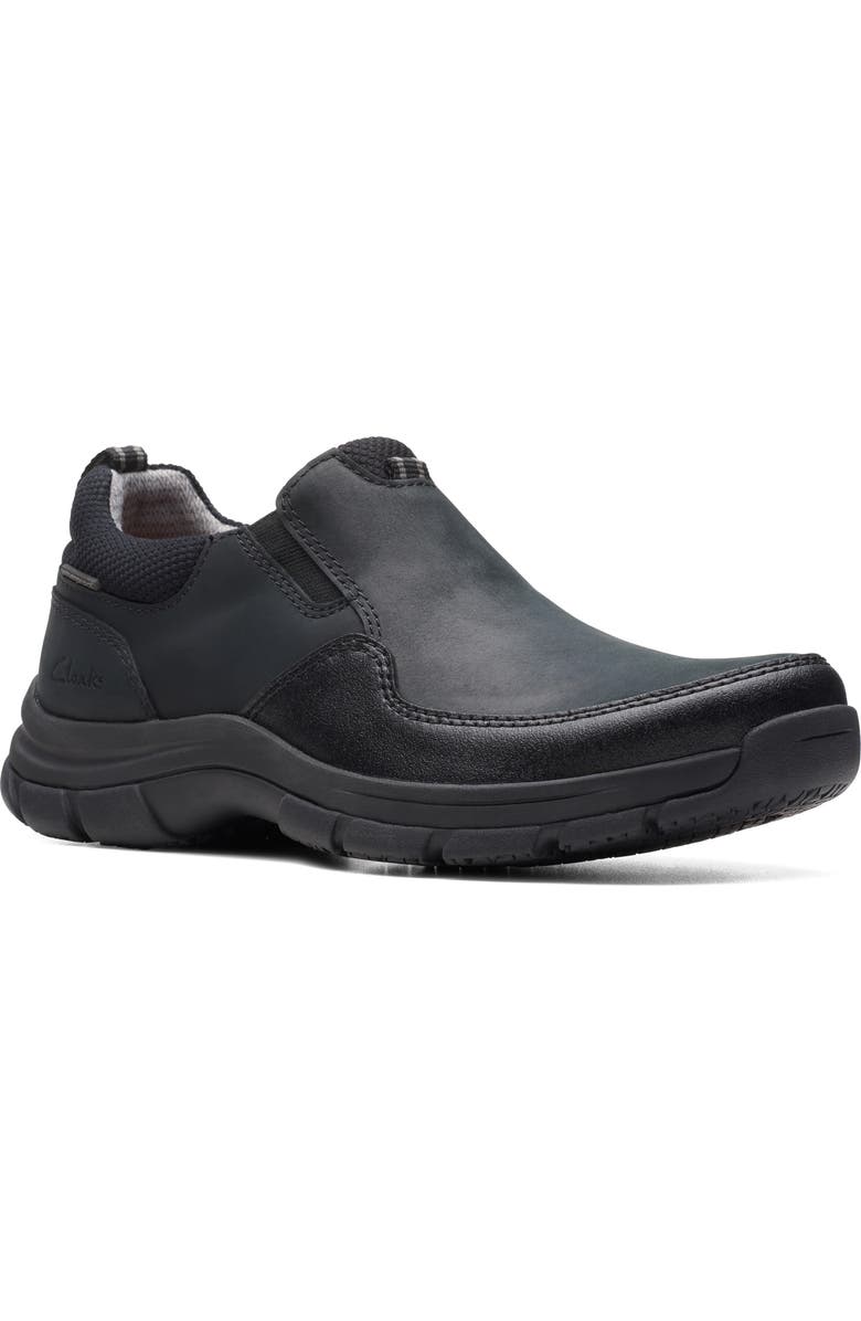 Clarks<sup>®</sup> Walpath Step Slip-On, Main, color, Black Leather
