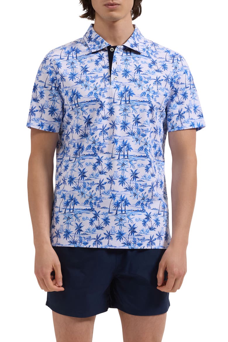 Cruz Print Swim Trunks, Main, color, NAVY