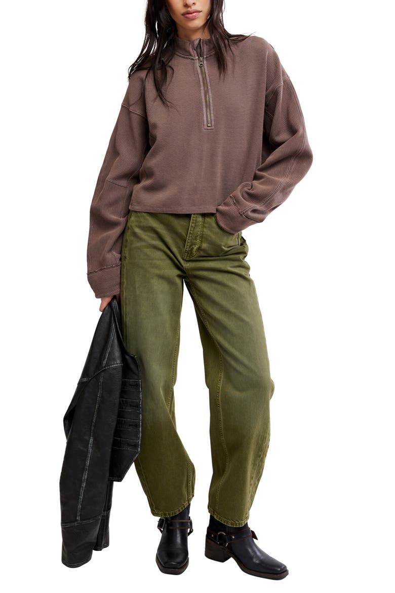 Celeste Quarter-Zip Pullover, Alternate, color, MOCHACHINNO