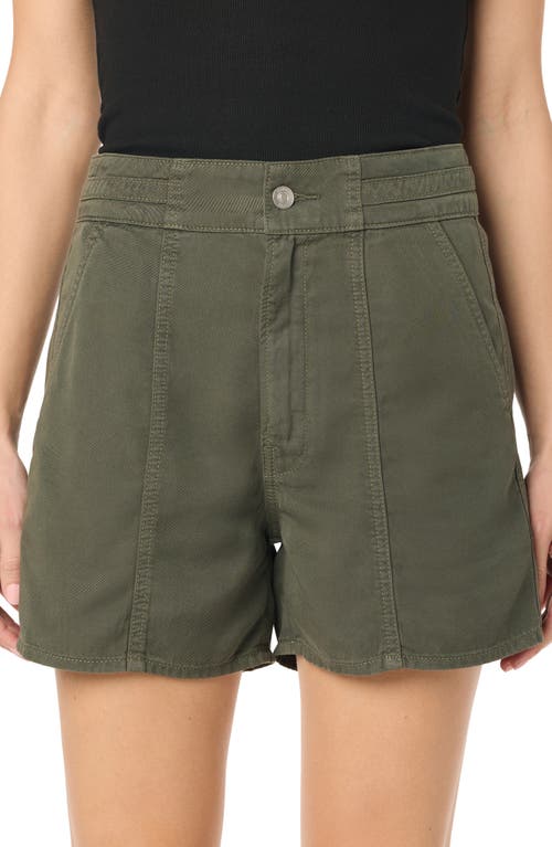 Hudson Jeans Pieced Waist Denim Shorts In Ivy