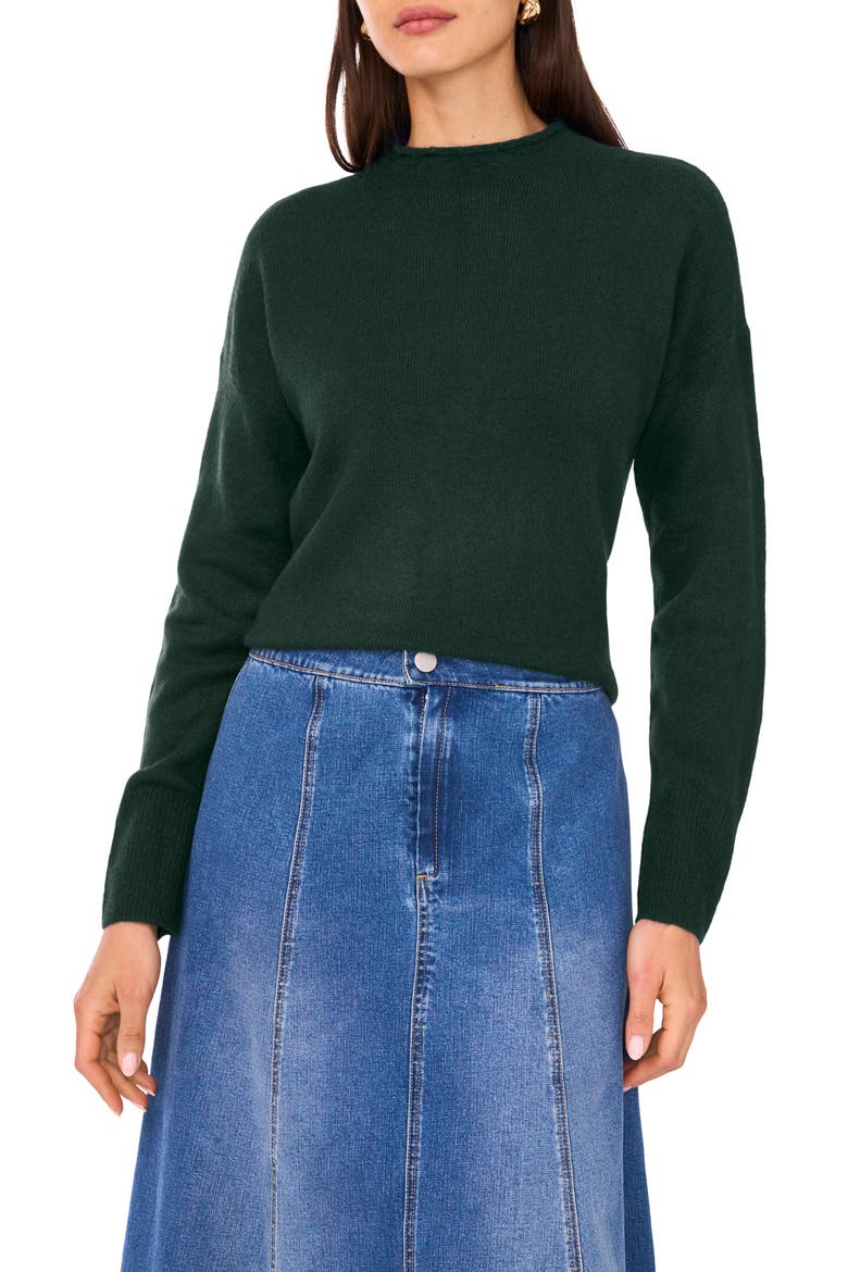 Rib Sweater, Main, color, WINDSOR MOSS