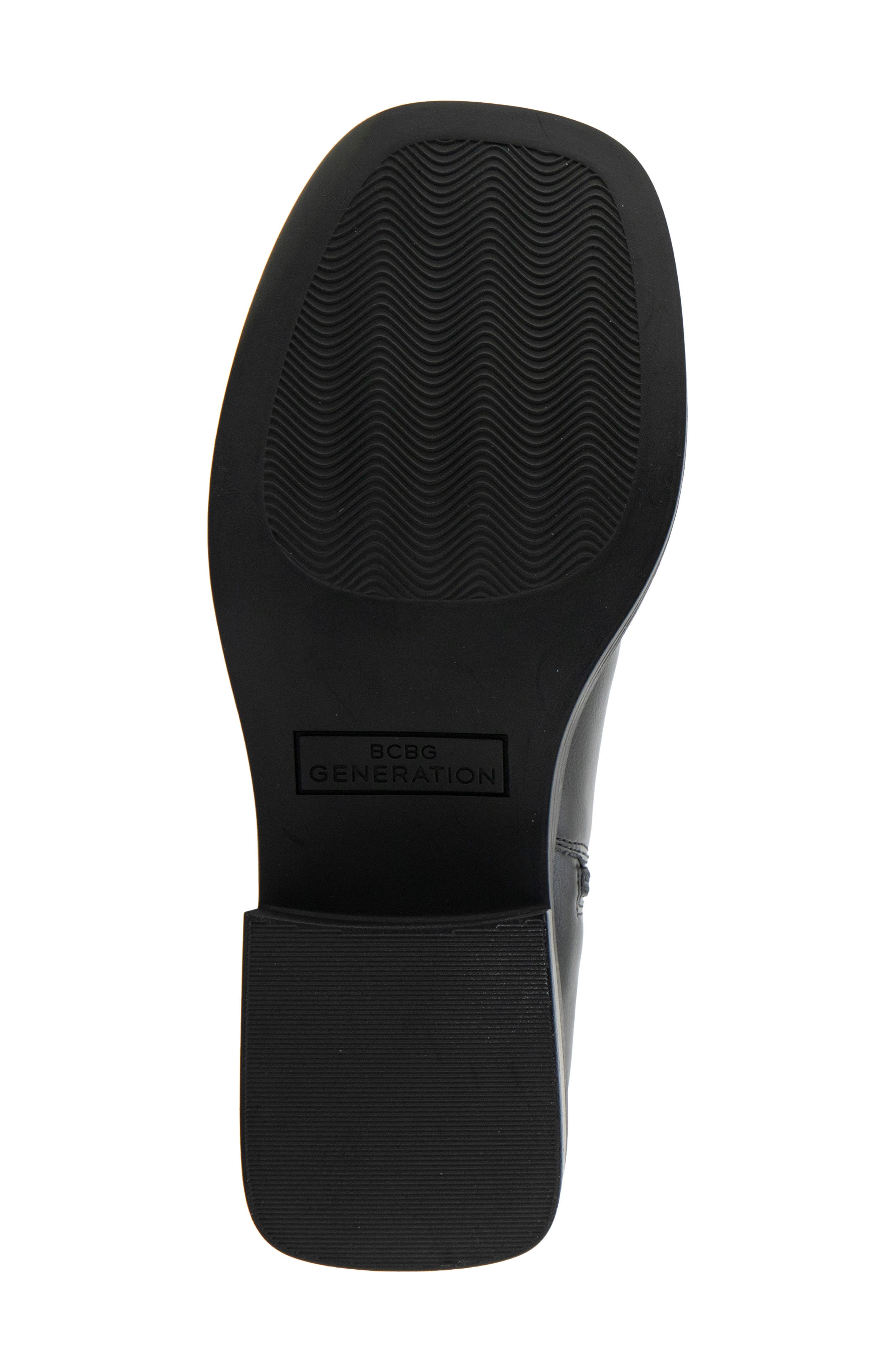 Hardin Faux Leather Tall Boot, Alternate, color, BLACK
