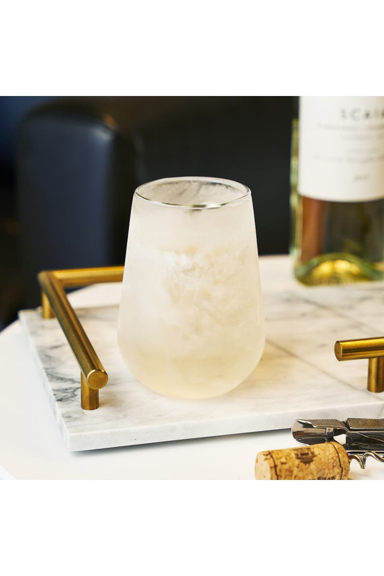 Glacier Double Walled Chilling Wine Glass, Alternate, color, CLEAR