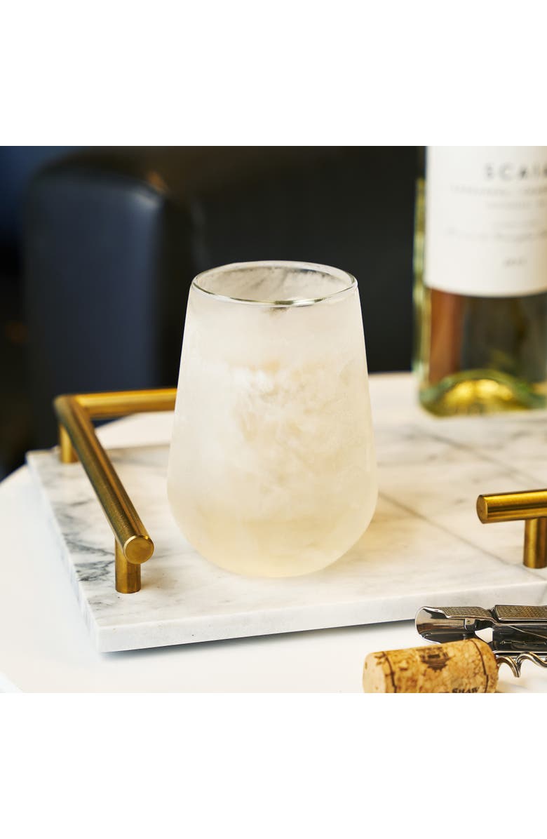 Viski Glacier Double Walled Chilling Wine Glass, Alternate, color, Clear