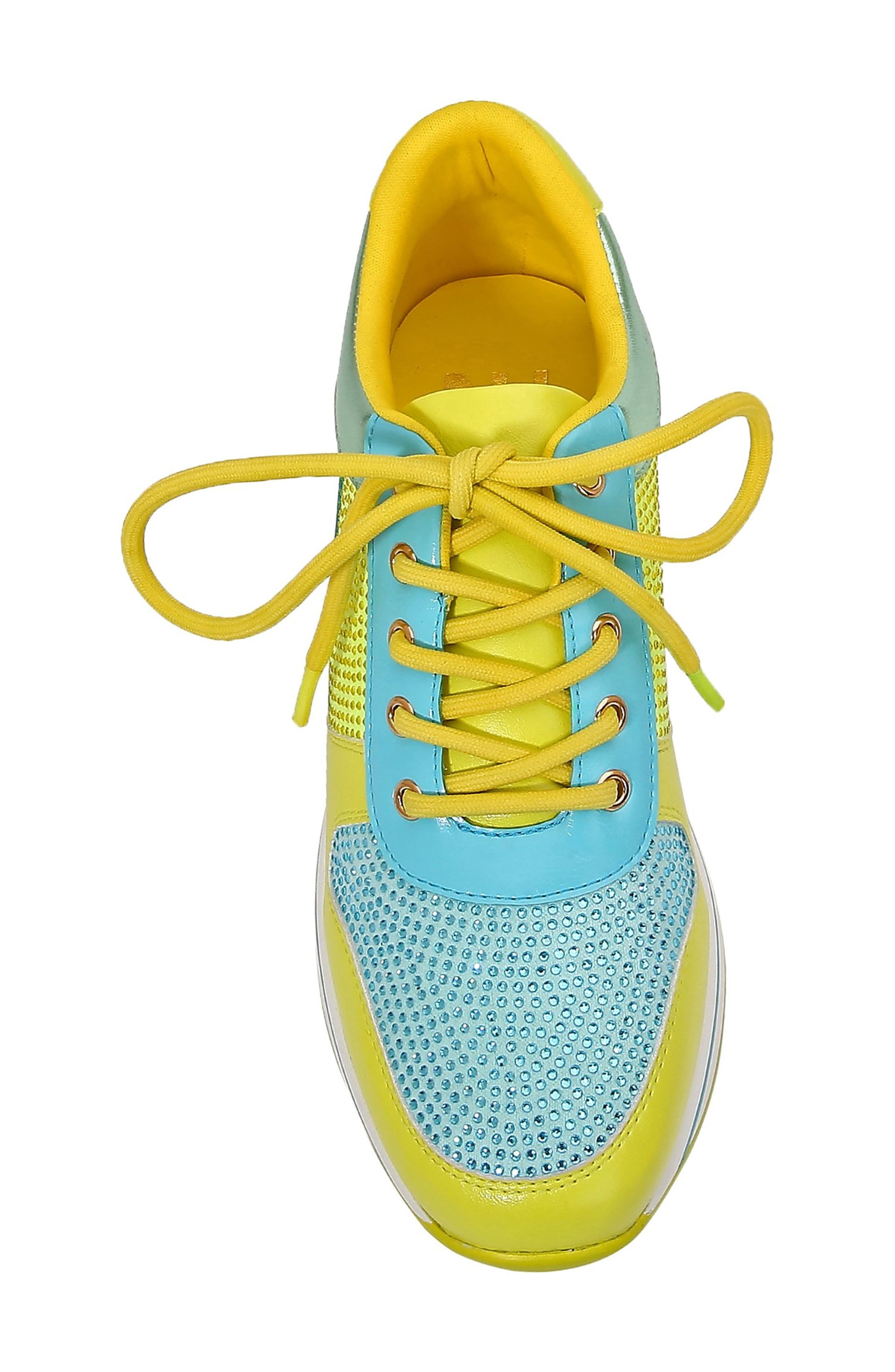 Dallas Platform Sneaker, Alternate, color, LIME